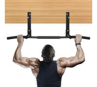 Barra de dominadas, soporte multifuncional de acero inoxidable para ejercicios pesados montados en el techo o pared