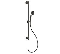 Barra de ducha Gessi Venti20 con soporte acodado, con soporte de ducha orientable, montaje en pared, 1 chorro, conexión 1/2, 65143707, Color: PVD