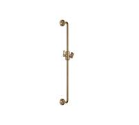 Barra de ducha Gessi Venti20 con soporte de ducha orientable, para teleducha separada, montaje mural, 65145726, Color: Bronce cálido cepillado PVD