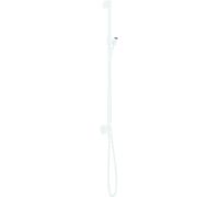 Barra de ducha hansgrohe AXOR One con conexión a la pared, mangueras de ducha 1,60m, 48792700, Color: Blanco Mate