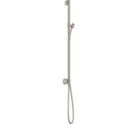 Barra de ducha hansgrohe AXOR One con conexión a la pared, mangueras de ducha 1,60m, 48792820, Color: Níquel Cepillado