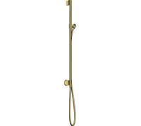 Barra de ducha hansgrohe AXOR One con conexión a la pared, mangueras de ducha 1,60m, 48792990, Color: Óptica Oro Pulido