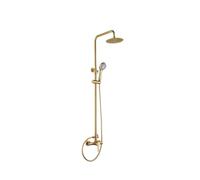 Barra de ducha Imex Roma | Monomando extensible | Oro cepillado