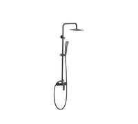Barra de Ducha Monomando Art de Imex: Geometría, Negro Metalizado y Acero Inoxidable S304 para el Baño que No Necesita Disculparse por su Diseño - Negro / Latón / Imex