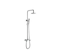 Barra de ducha monomando extensible acero inoxidable con acabado cromado Olimpo de Imex - Plateado / Latón / Imex