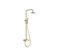 Barra de ducha monomando extensible de acero inoxidable acabado oro cepillado Olimpo de Imex - Oro / Latón / Imex