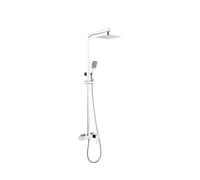 Barra de ducha monomando extensible en acero inoxidable con acabado cromado Pisa de Imex - Plateado / Latón / Imex
