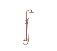 Barra de Ducha Monomando Extensible en Acero Inoxidable con Acabado Oro Rosa Cepillado - Roma de Imex