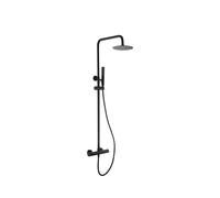 Barra de ducha termostática hecha de acero inoxidable con acabado negro mate Napoles de Imex - Negro / Latón / Imex