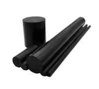 Barra de eje varilla nailon POM plástico Acetal Delrin, blanco y negro, 5mm, 6mm, 8mm, 10mm, 12mm ~ 220mm longitud, 500mm, 1m para juguetes(Black,40x500mm 1pc)
