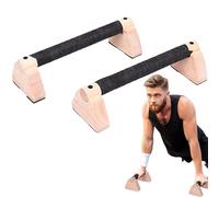 Barra de empuje para el suelo, barra de empuje | Parallettes Bar para mangos de pushup, 2 equipos de entrenamiento, accesorios para gimnasio en casa con agarres de madera para el entrenamiento de