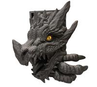 Barra de Entrada Sala Estar Estatua Dragón Escultura Estantería Libros Soporte para Decoración Mesa