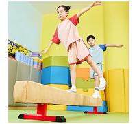 Barra de equilibrio de entrenamiento de gimnasia con base antideslizante, equipo de ejercicio en casa resistente para práctica y sensación de competencia