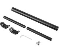 Barra de equilibrio de motocicleta Aramox, barra de equilibrio CNC de aleaci¨®n de aluminio, manillar transversal, refuerzo extendido para motocicleta(negro)