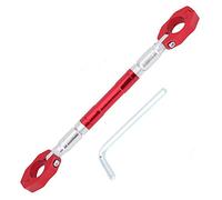 Barra de equilibrio de motocicleta Universal 22 mm Aleación de aluminio Barra transversal ajustable Manillar Moto Refuerzo Palanca Accesorios (Negro)(rojo)