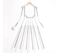 Barra de exhibición de ropa ajustable, percha invisible con gancho giratorio de 360°, diseño de brazo telescópico, para estilo de postura de ropa, fotografía de estudio, transmisión en vivo