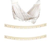 Barra de expansión para hamaca, 2 piezas, componentes curvados para barra | Accesorios de repuesto para hamacas para exteriores, terraza, patio, jardín, parque, patio, balcón, camping