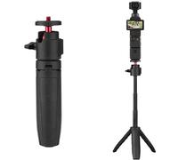 Barra de extensión ajustable para selfie compatible con DJI Osmo Pocket 3/Action 4, trípode de poste de extensión de cardán compatible con Insta360 GO3/X3/ONE X2 Soporte de montaje de soporte de
