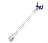 Barra de extensión de cabezal pulverizador sin aire con soporte de boquilla, acero inoxidable y aleación de aluminio, 25 cm/30 cm/50 cm para techos altos y paredes (25 cm)