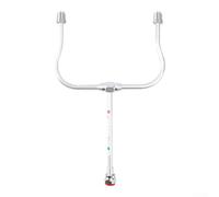 Barra de extensión de doble boquilla compatible con rosca con diseño ajustable y soporte de boquilla resistente a fugas para una amplia cobertura (A)