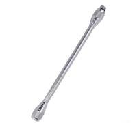 Barra de extensión de lámpara de aleación de aluminio plateada, versátil barra de extensión de lámpara de gas para uso en exteriores, configuración rápida, 15,7 cm o 23 cm (largo plateado)