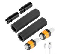 Barra de extensión de tira de luz LED con cubierta de mango de silicona para Xiaomi Scooter para NINEBOT Modos de color RGB Agarre suave USB Recargable Se adapta a modelos estándar 4 combinaciones de
