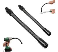 Barra de Extensión de Vaso Flexible, 2 Piezas Alargador para Llave de Carraca de 1/2 Pulgada, Varilla de Conexión para Carracas para Reparación de Automóviles(25+35cm)
