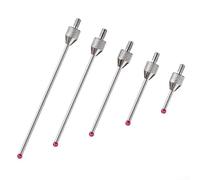 Barra de extensión del indicador de rosca de la sonda del micrómetro con el punto de contacto de acero para el indicador de prueba del dial y los instrumentos de medición (M2.5*D2*L50)