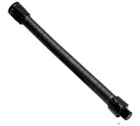 Barra de extensión flexible resistente de 1/2 unidad de 12,5 mm, cuentas de interfaz cuadrada anticaída para zonas de difícil acceso, color negro, 1 paquete (350 mm nuevo suave)