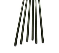 Barra de fibra de vidrio 10 varillas de fibra vidrio negras, barra elástica redonda L 500 mm/20 pulgadas, postes soporte for cometa tienda(1.8x500mm)