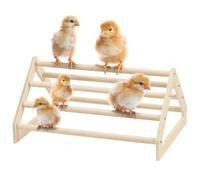 Barra de gallina de madera de 7 niveles, percha natural para gallinas y pollitos, gimnasio de la selva para loros, barra de descanso que ahorra espacio