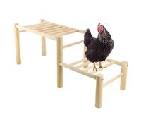 Barra de gallina para gallinero para el patio trasero, seguro y resistente, reutilizable, fácil de montar, para patio, jardín, granjas, gallinero, casa de juegos, la percha de pollo cuenta con una