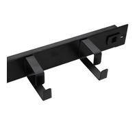 Barra de gestión de cables anillada sin herramientas, 1U con 4 anillos, gabinete de datos de 19 pulgadas