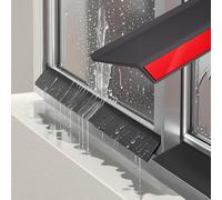 Barra De Goma Autoadhesiva Impermeable Para Ventanas, Negro Barrera De Agua For Alféizar Exterior, Que Evita Filtraciones De Lluvia, For Puertas, Ventanas, Coches Y Camiones(5.5cmx5M)
