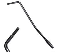 Barra de guitarra de 5 mm atornillada para brazo whammy para guitarra eléctrica para puente, palanca vibrato de metal estable, color blanco (negro)