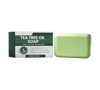 Barra De Jabón De De Árbol De Té - 100 G, Jabón Purificante Para Rostro Y Cuerpo, Barra Limpiadora De Árbol De Té | Limpiador Corporal Profundo Y Limpiador Facial Natural Para Hombres, Mujeres