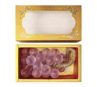 Barra de jabón de uva, fórmula suave, 20x8,5 cm, limpiador con forma de fruta, jabón de baño hecho a mano, embalaje decorativo, para rostro, manos, cuerpo, baño, ducha, viajes, hogar, mujeres, hombres