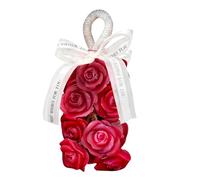 Barra de jabón decorativa, racimo de rosas realista, 7.87 x 3.94 x 2.95 pulgadas, jabón perfumado en cuerda con fragancia, accesorio de baño hecho a mano, para el hogar con, regalo para