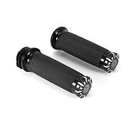 Barra de la manija de la motocicleta, empuñaduras de la barra de la manija de la motocicleta de 1 pulgada/25 mm para Softail Cruiser Chopper Negro EE. UU.