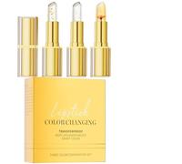Barra De Labios Efecto Camaleón A Prueba De Transferencia, Bálsamo Labial Hidratante con Efecto Cambiante, Pack de 3 Barra Labial Nutritiva para Fiesta Boda Cita Viaje Compra Cumpleaños Navidad Maquil