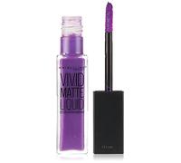Barra de labios líquida Maybelline Color Sensational Mate, color violeta brillante, número 43