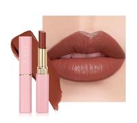 Barra de labios mate superbrillante, bálsamo labial con color superhidratante, color ultrabrillante, acabado brillante en crema natural para labios secos # 03