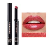 Barra de labios metálica brillante, barra de labios brillante hidratante de larga duración, barra de labios hidratante suave de alto pigmento con colores ricos y variados para mujeres y niñas #02