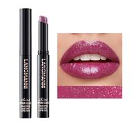 Barra de labios metálica brillante, barra de labios brillante hidratante de larga duración, barra de labios hidratante suave de alto pigmento con colores ricos y variados para mujeres y niñas #06