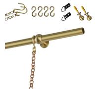 Barra De Latón para Colgar Cuadros, Barra para Colgar Cuadros con Cadenas Regulables, Sistema De Galería para Pinturas Al Óleo, Espejos, Illa, Exposiciones, Salón(2.15m (84.6in))