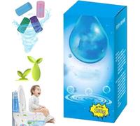 Barra de limpieza concentrada para inodoro, limpiador de inodoros, cuatro aromas de barras de limpieza de inodoro, potente descalcificación, limpieza profunda, frescura duradera (azul)