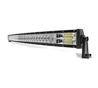 Barra De Luces, Barra De Luces LED Curvada 420W 620W 820W 1020W Barra De Luces LED Combo De Puntos De Inundación para Todoterreno UAZ 4X4 12V 24V,42inch