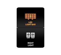 Barra de luces LED con interruptor de doble pulsador de 12 V, compatible con Toyota, color naranja/blanco, compatible con 4Runner, Prado y Landcruiser(SKY BLUE)