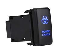 Barra de luces LED Interruptor basculante ENCENDIDO-APAGADO Luz LED, 12V Azul LED Auto Car On Off Interruptor basculante Para Hilux Landcruiser VIGO(ZOMBIE LIGHTS Pattern)