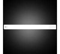 Barra de luz con sensor de movimiento, luz recargable con sensor de acción, carga USB, 3 colores, atenuación magnética, para armario, autoadhesiva, LED nocturno